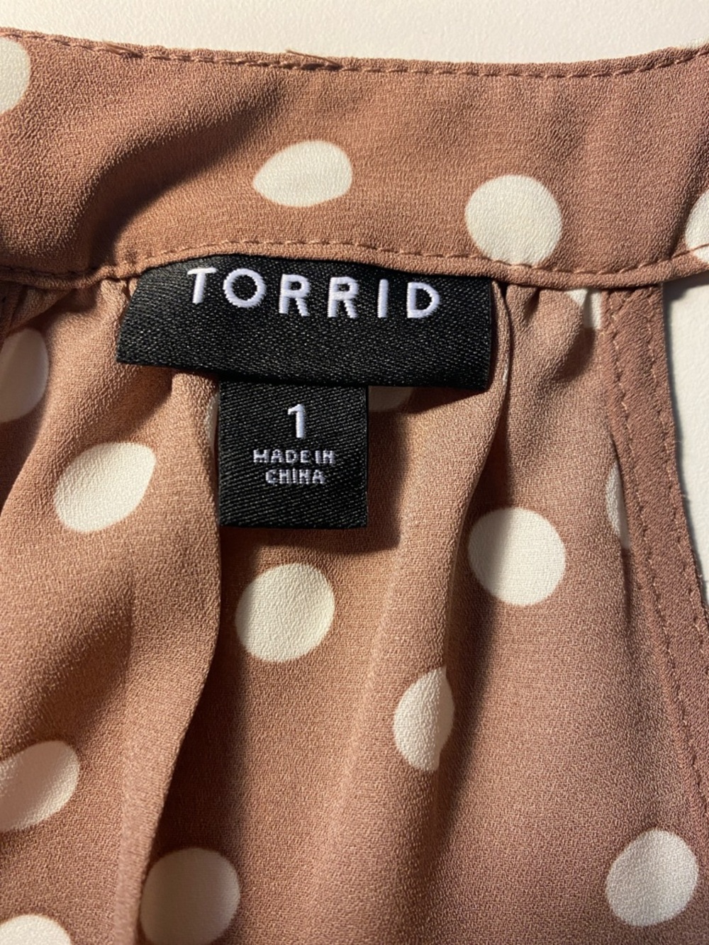 torrid Brown Polka Dot Sleeveless Blouse - Picture 5 of 6